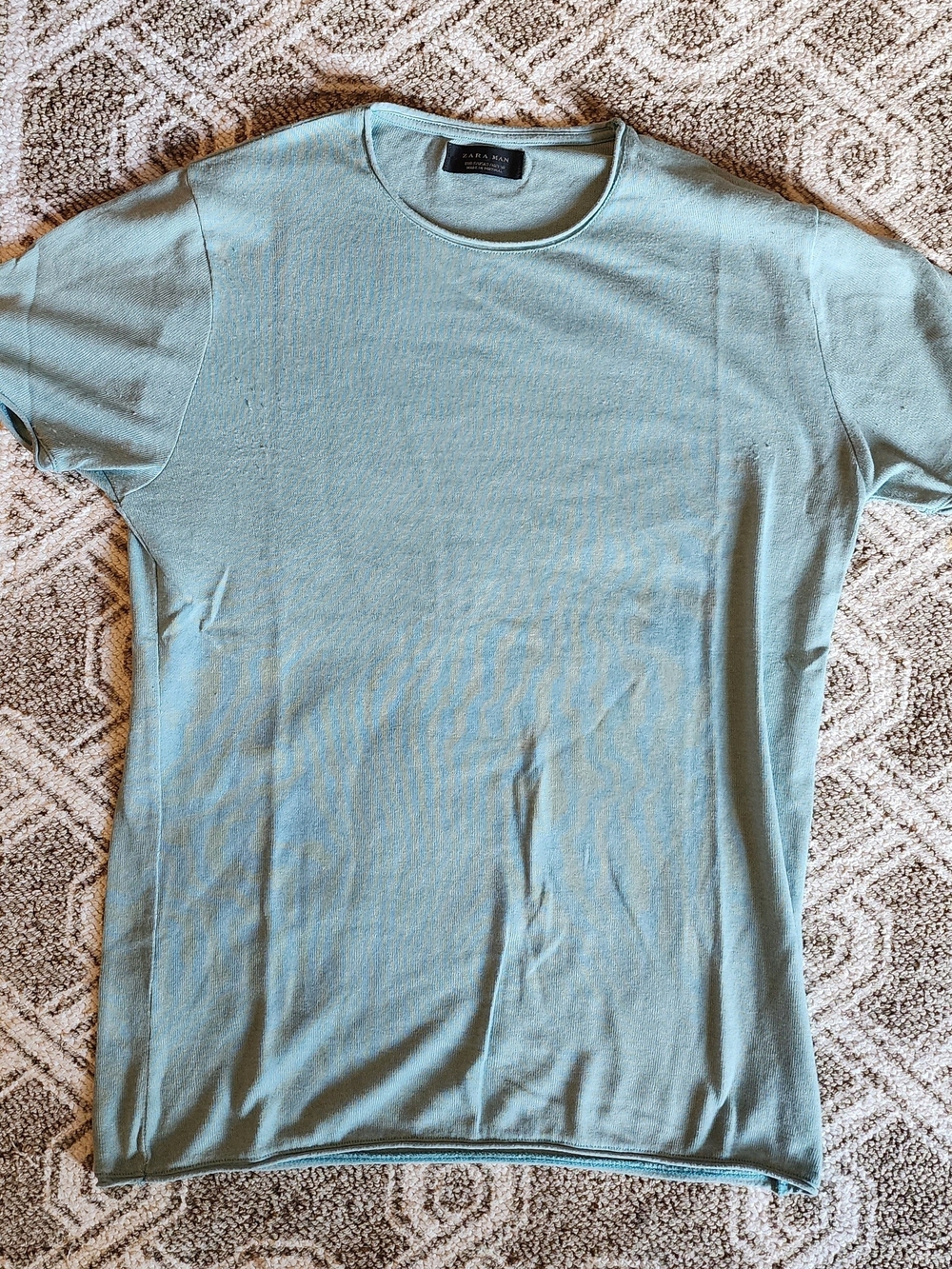 Zara Mint Crew Neck Short Sleeve Tee